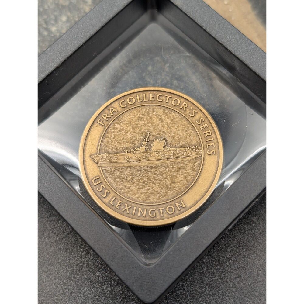 USS Lexington Navy Coin • FRA Token • Military Commemorative Collectible